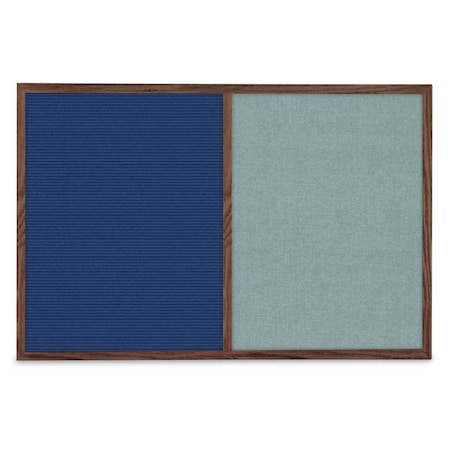 United Visual Products Slim Style Indoor Enclosed Corkboard, 36 UV504SC-BRONZE-COBACC